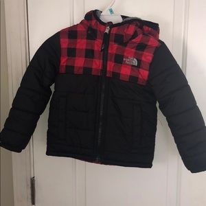 North face reversible coat Size 4T